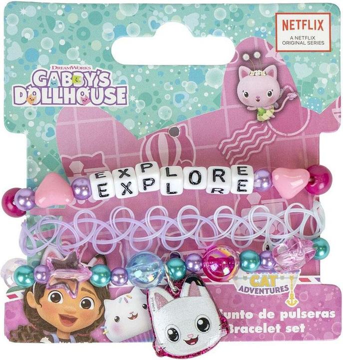 Gabby's Dollhouse Armband für Mädchen 3 Stücke Rosa