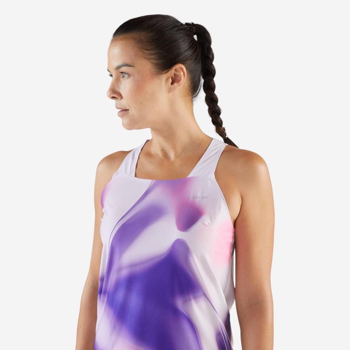 Image du produit Kiprun Débardeur de Running léger Femme - Run 900 Light violet mauve imprimé (S)
