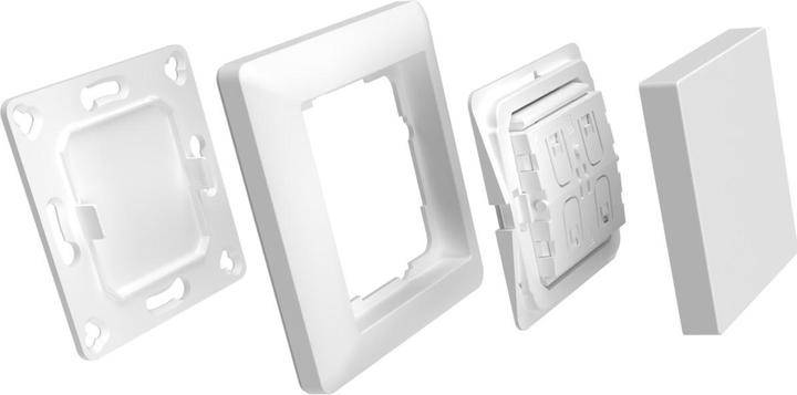 Actual product image OK-Line 2-fach-Schalter Piezo, weiss