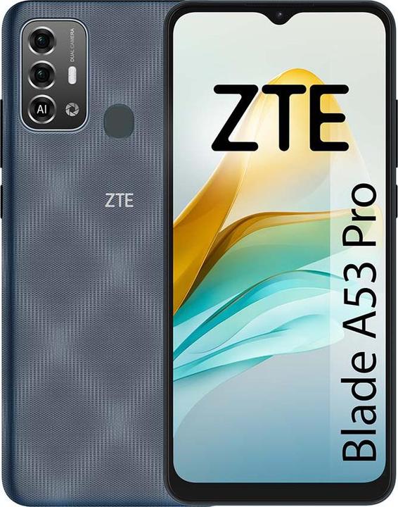 Actual product image ZTE BLADE A53 PRO 4+4 8GB DYNAMIC RAM 64GB DS 4G MIDNIGHT BLUE OEM (64 GB, Midnight Blue, 6.52", Hybrid Dual SIM, 4G)