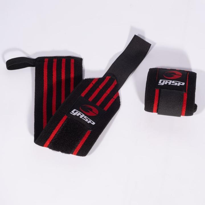 Gasp Hardcore Wrist Wraps Black/Red