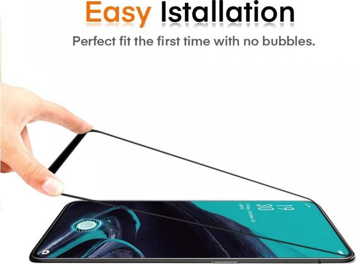 Actual product image Screenguard Oppo Reno2 Full Screen Protective Glass Film 2.5D 9H (1 Piece, Oppo Reno 2)