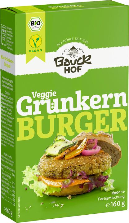 Bauckhof Bio Demeter Burger blé vert 160 g (300 g)
