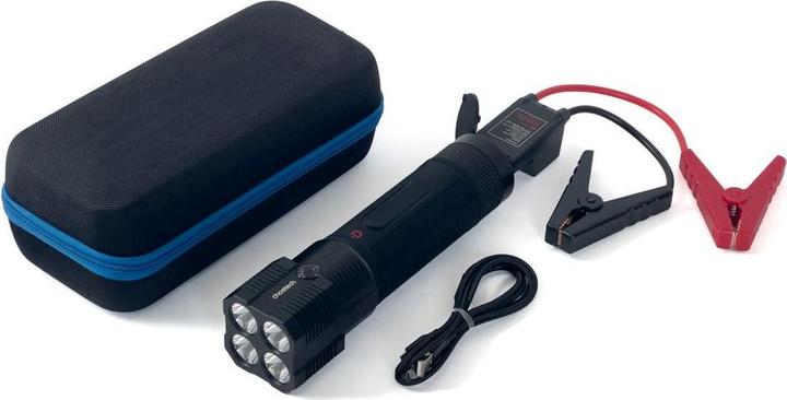 Actual product image Choetech jump starter with powerbank 8000mAh - LED flashlight black (TC0016) (8000 mAh)