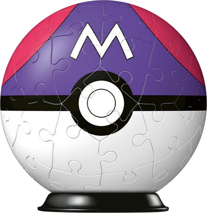 Actual product image Ravensburger 3D Puzzle 11564 - Puzzle Ball Pokémon Pokéballs - Master Ball - 54 (54 pieces)