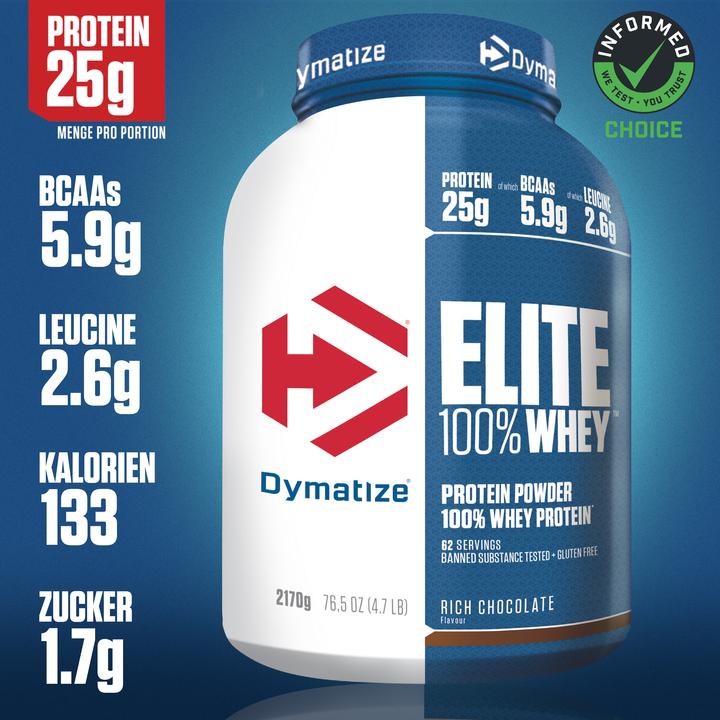 Produktbild Dymatize Elite 100% Whey (Schokolade, 1 Stk., 2170 g)