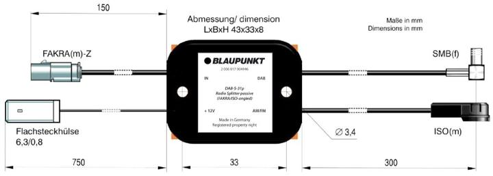 Actual product image Blaupunkt Antenna splitter