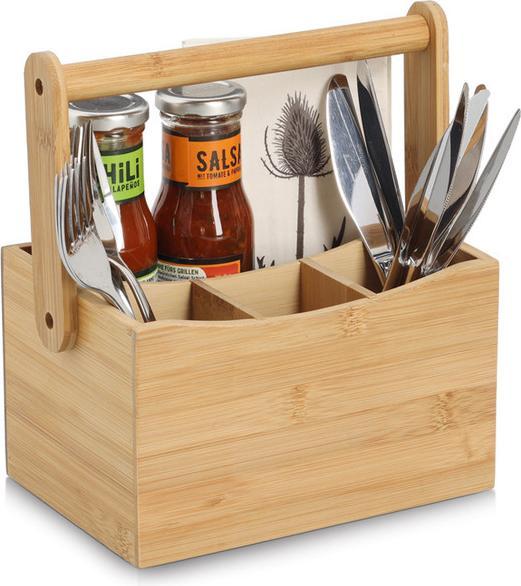 Immagine prodotto Zeller Present Besteck- und Serviettenhalter Bambus 21.5x14x12/23 cm