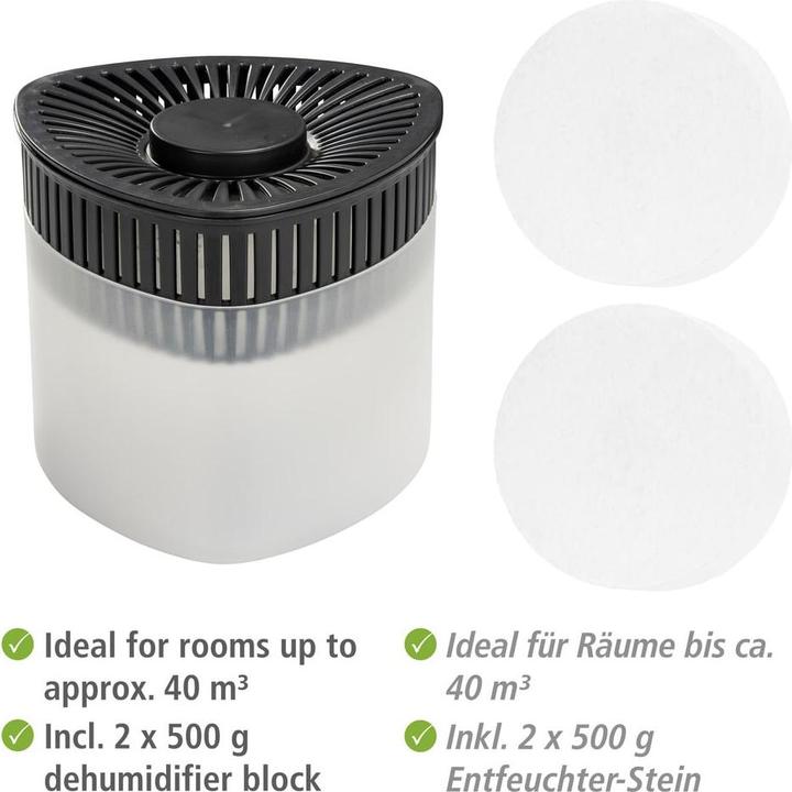 Image du produit Wenko Entfeuchter Mod. Prisma, 2x500 g inkl. 2 x 500 g Calciumchlorid Block
