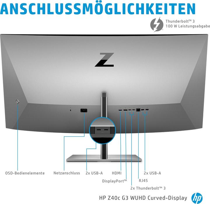 Actual product image HP Z40c G3 (5120 x 2160 pixels, 39.70")