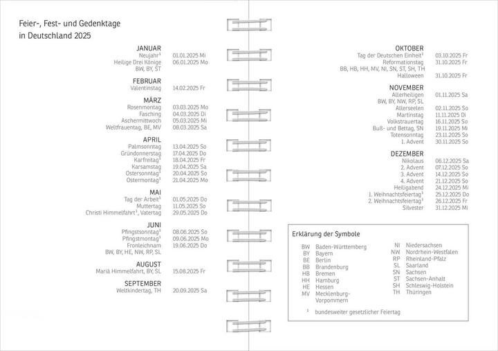 Valeurs nutritives et ingrédients AGENDA 12x15 RÊVE 1W/2S (12 x 15 cm, Allemand)