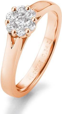 Breuning Verlobungsring Flower (53, 585/14 K Gold)