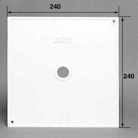 Produktbild OWM Weisse quadratische Skimmerabdeckung, 24x24cm A-5250-520-W