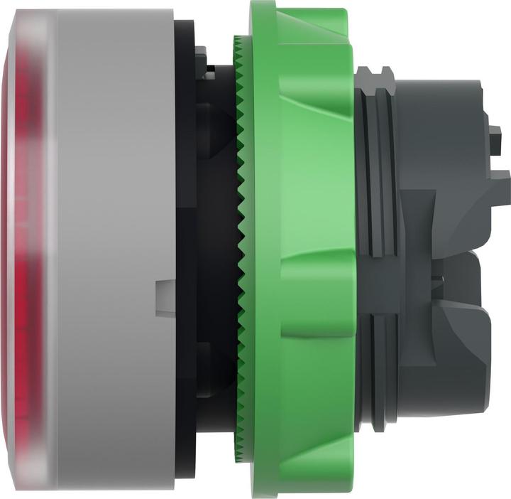Actual product image Schneider Electric Illuminated pushbutton, front, grooved, ZB5AW343SC0