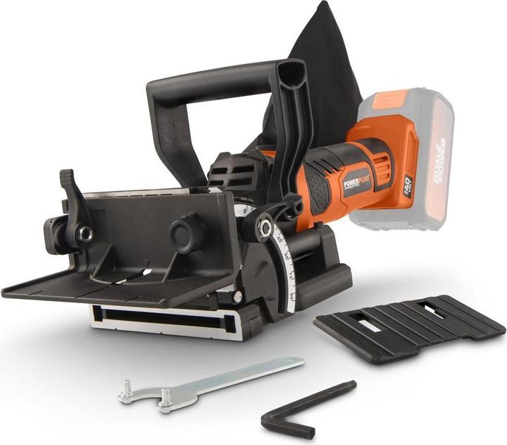 Powerplus Dual Power Flachdübelfräse 40V - exkl. Akku und Ladegerät - 1 Acc.