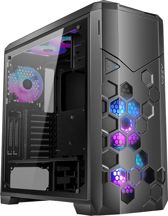 Azza Geh Fulltower ATX Storm 6000B ARGB(Win-Glass,4xRGB)2xUSB (mATX, ATX, E-ATX)