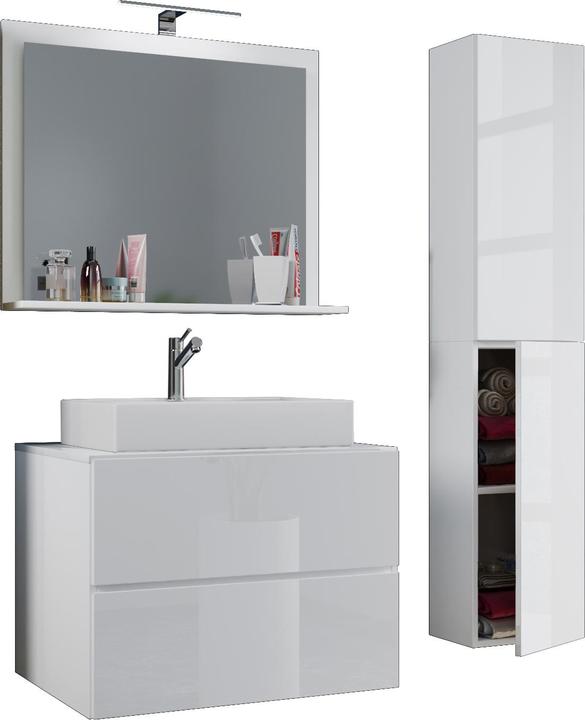 Actual product image VCM 4-piece wash place washbasin Lendas drawer