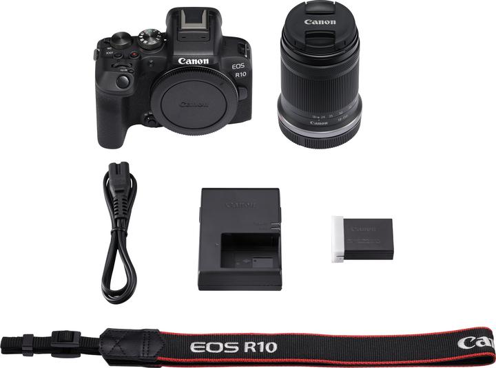 Actual product image Canon EOS R10 (18 - 150 mm, 24.20 Mpx, APS-C / DX)
