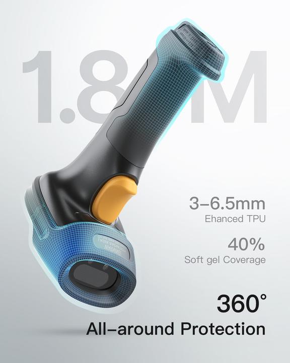 Actual product image Inateck Barcodescanner 60 black/green (BCST-60 black/green) (1D barcodes)