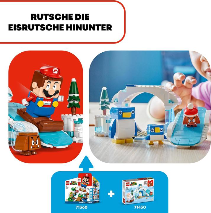 Actual product image LEGO 71430 Snow adventure with the penguin family - extension set (71430, LEGO Super Mario)