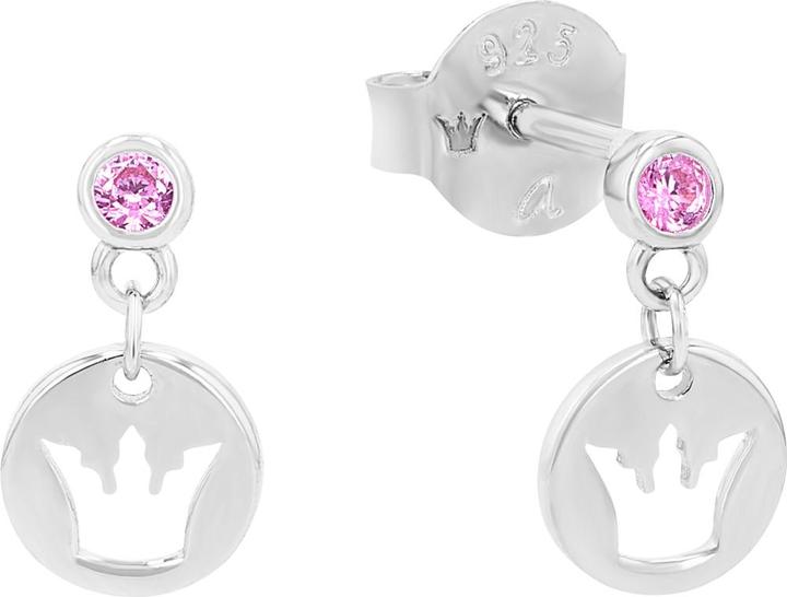 Immagine prodotto Prinzessin Lillifee Gioielli all'orecchio per ragazze, argento 925, zirconi sintetici. | Corona (Argento 925)