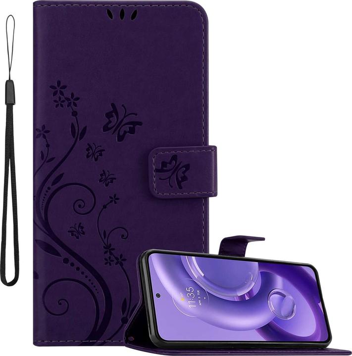 Actual product image Cadorabo Case for Motorola EDGE 30 NEO Flower Book (Motorola Edge 30 Neo)