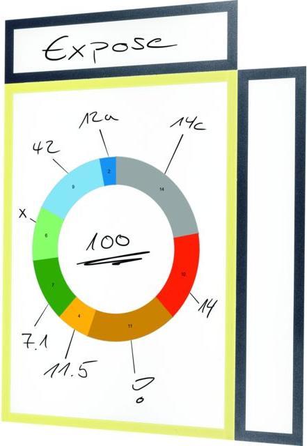 Actual product image Franken Document Holder Title Strip magnetic (A4)