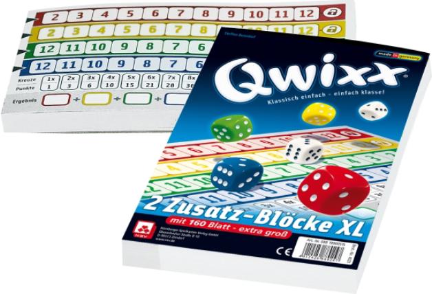 Produktbild NSV Qwixx XL Zusatzblöcke (Deutsch)