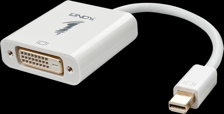 Produktbild Lindy Mini-DisplayPort an DVI-D Adapter (aktiv, Eyefinity, Surround, Collage kompatibel) (DVI, 17 cm)