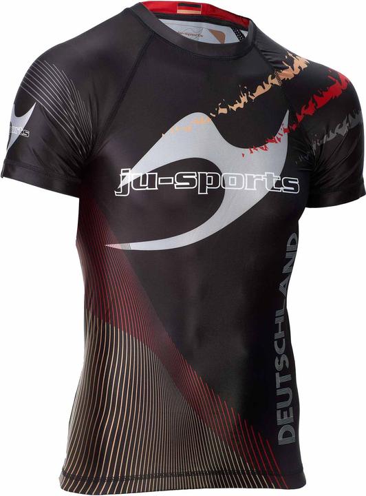 Ju-Sports Rashguard Pro C18 Germany kurzarm schwarz