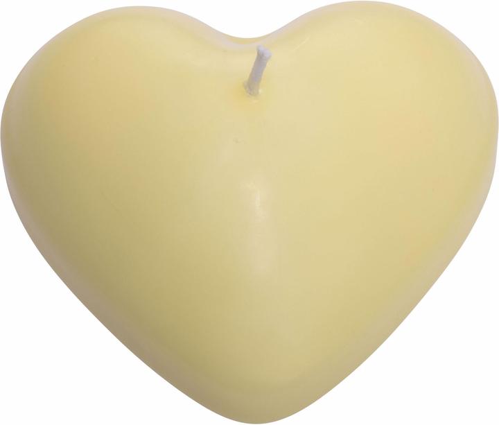 Actual product image Herzog Kerzen Floating candle Ø 8.5 cm heart, bright yellow (1 pcs.)