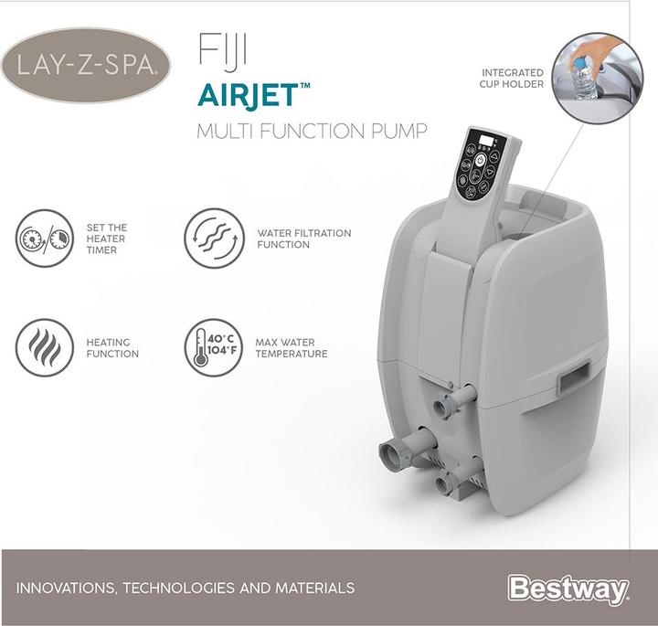 Image du produit Bestway Lay-Z-Spa® 71 x 26/1.80m x 66cm Fiji A (4 pers.)