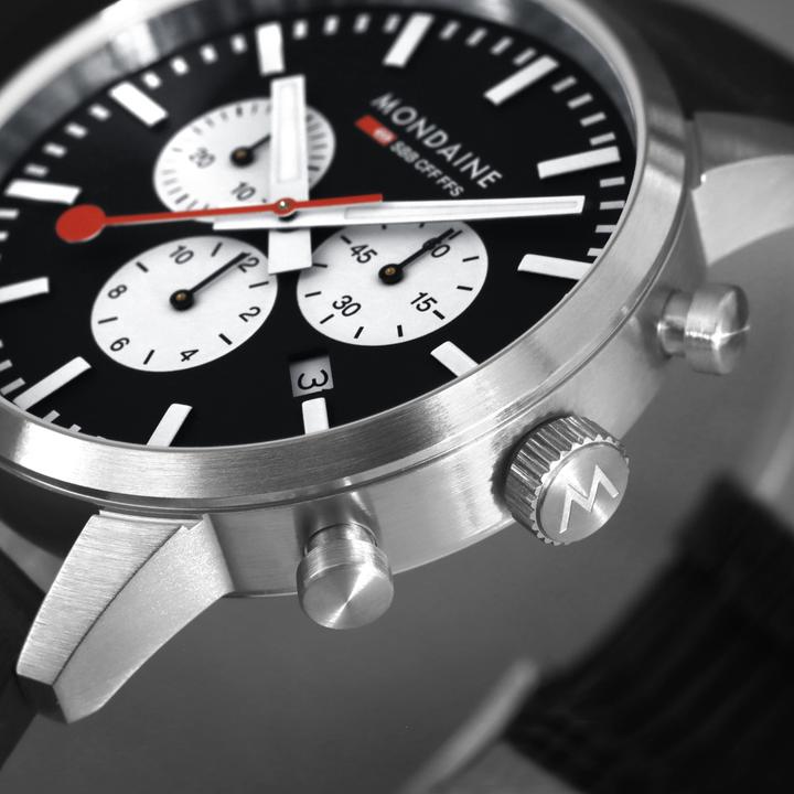 Actual product image Mondaine Neo Vegan (Chronograph, 41 mm)