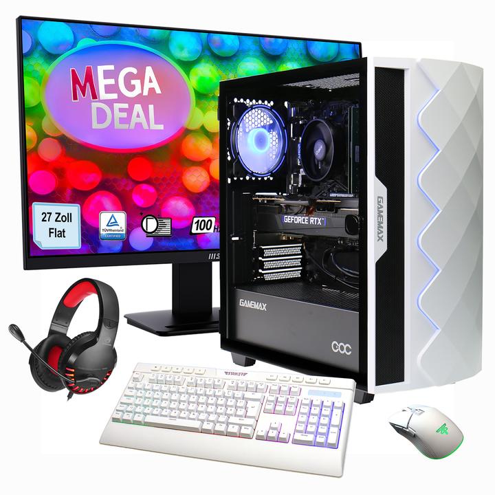 Hyrican MegaDeal Diamond WT-Set (Intel Core i7-14700F, 32 GB, 1000 GB, GeForce RTX 4070 Super)