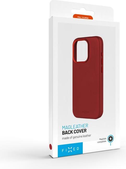 Immagine prodotto Fixed MagLeather fisso | Retro | Apple | iPhone 16 Pro Max | Pelle | Rosso (Apple iPhone 16 Pro Max)