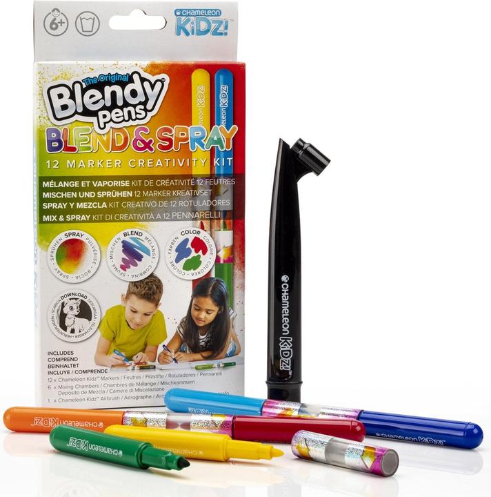 Actual product image Chameleon Airbrush Blend & Spray Set 12 Markers (Multicoloured, 12 x)