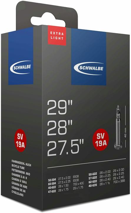 Image du produit Schwalbe Extra léger (Presta (SV), 27.5", 27.50 mm)