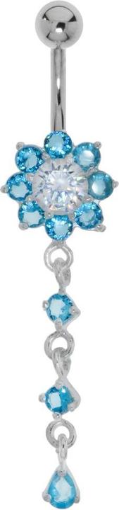 Bijouteria Bauchpiercing (Edelstahl, Silber 925, Kristall)