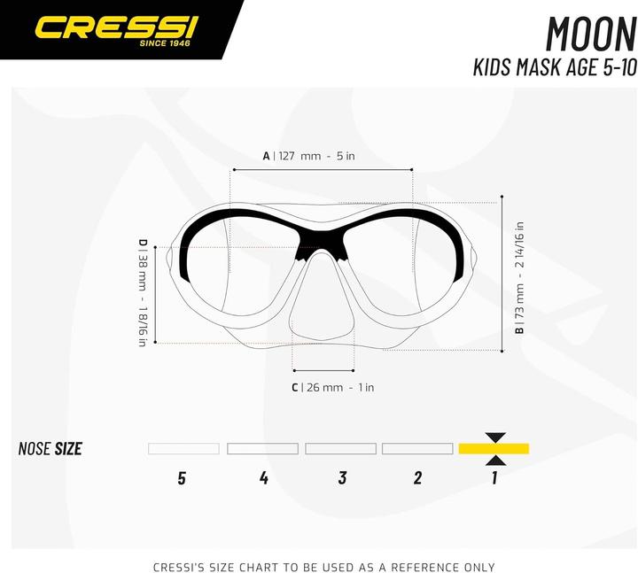 Image du produit Cressi Lunettes de plongée Moon Kid