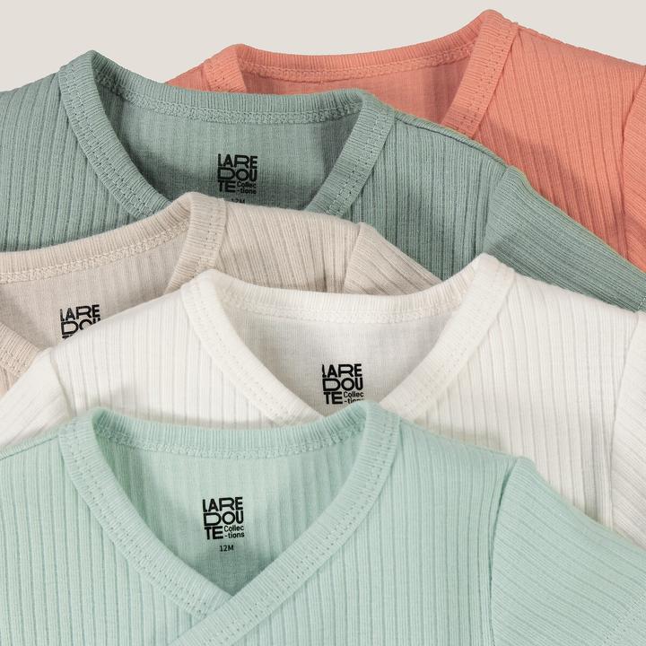 Actual product image La Redoute Collections 5-pack short-sleeved bodysuits (56, 54 C)