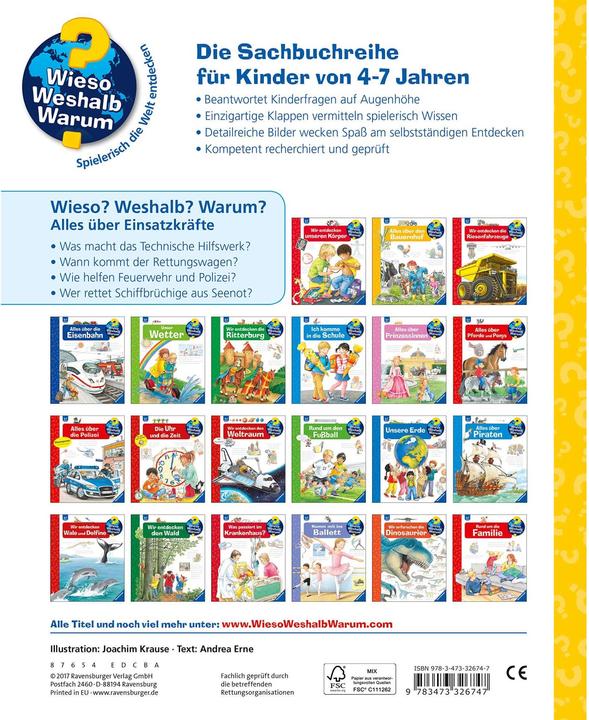 Produktbild Ravensburger Alles über Einsatzkräfte (Deutsch, Andrea Erne, 2017)