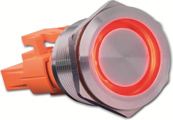 Produktbild Joy-it BUTTON22C-L-GR Tastschalter 250 V 7 A 1 x Ein/Aus IP67, IK10 tastend 1 St.