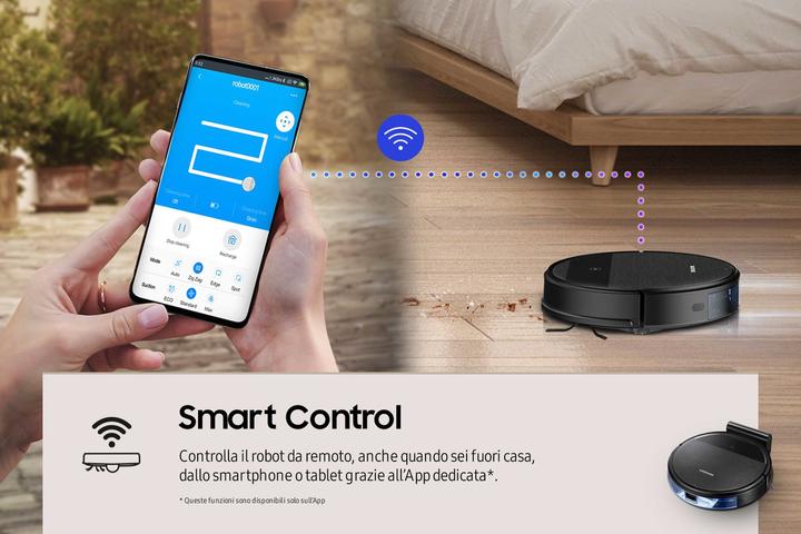 Image du produit Samsung VR05R5050WK robot aspirateur sans sac Noir 0.2 L (Robot vacuum)