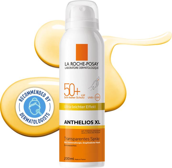 Produktbild La Roche Posay Anthelios Transparentes Spray Ultraleichtes Sonnenschutz-Spray (Sonnenspray, SPF 50+, 200 ml, 198 g)