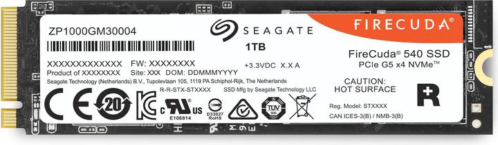 Produktbild Seagate FireCuda 540 (1000 GB, M.2 2280)