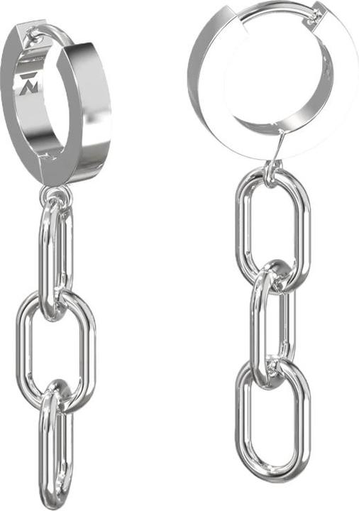 K12 - Silver Oval Link Creoles (ohne Messing, Chirurgenstahl 316L)
