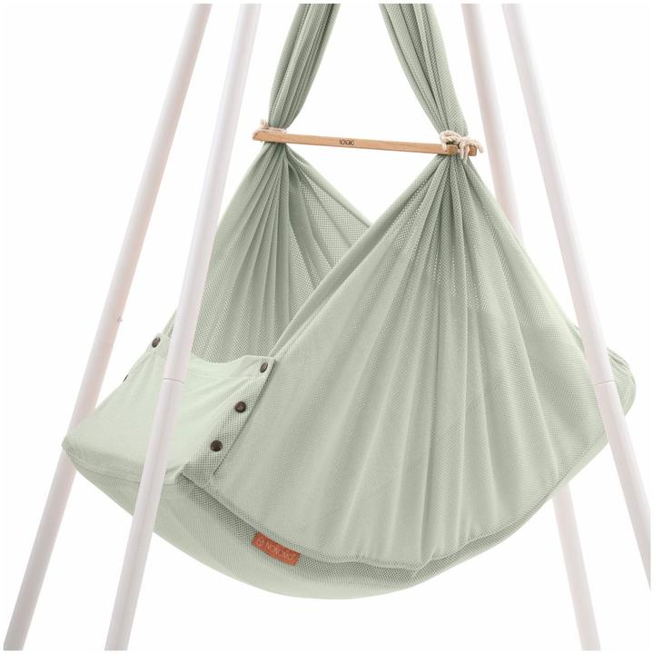 Actual product image Nonomo Federwiege mit Move anthrazit und Tipi weiss