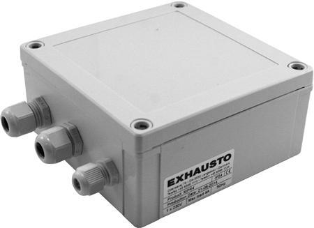 Produktbild Exhausto Spannungsregler MPR4, angeschlossen an MAC12, für die konstante Druckregelung von Motoren o