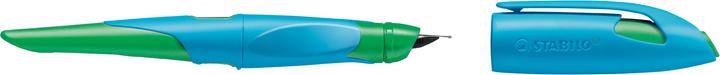 Produktbild STABILO Füllhalter EASYbirdy L, Linkshänder, blau/grün Federbreite: A, ergonomischer Schulfüller,... (Blau/Grün, 1 x)