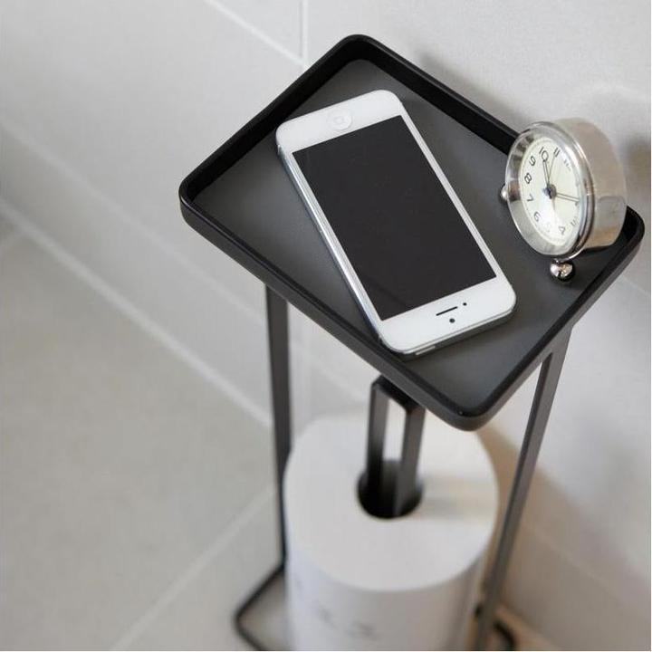 Actual product image Yamazaki Toilet roll holder with shelf TOWER